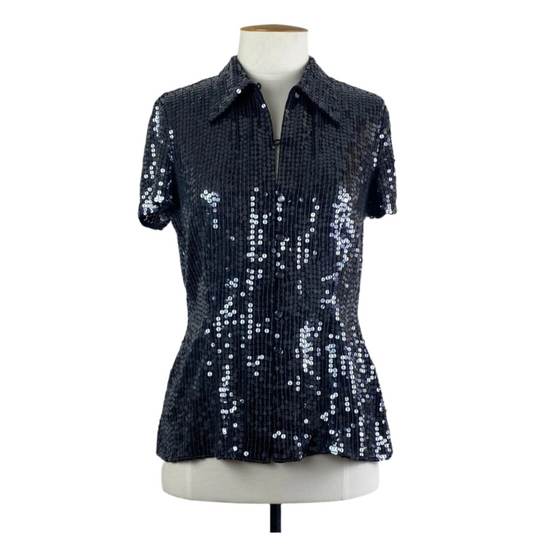 VINTAGE THORNTON HALL Sequin Shirt